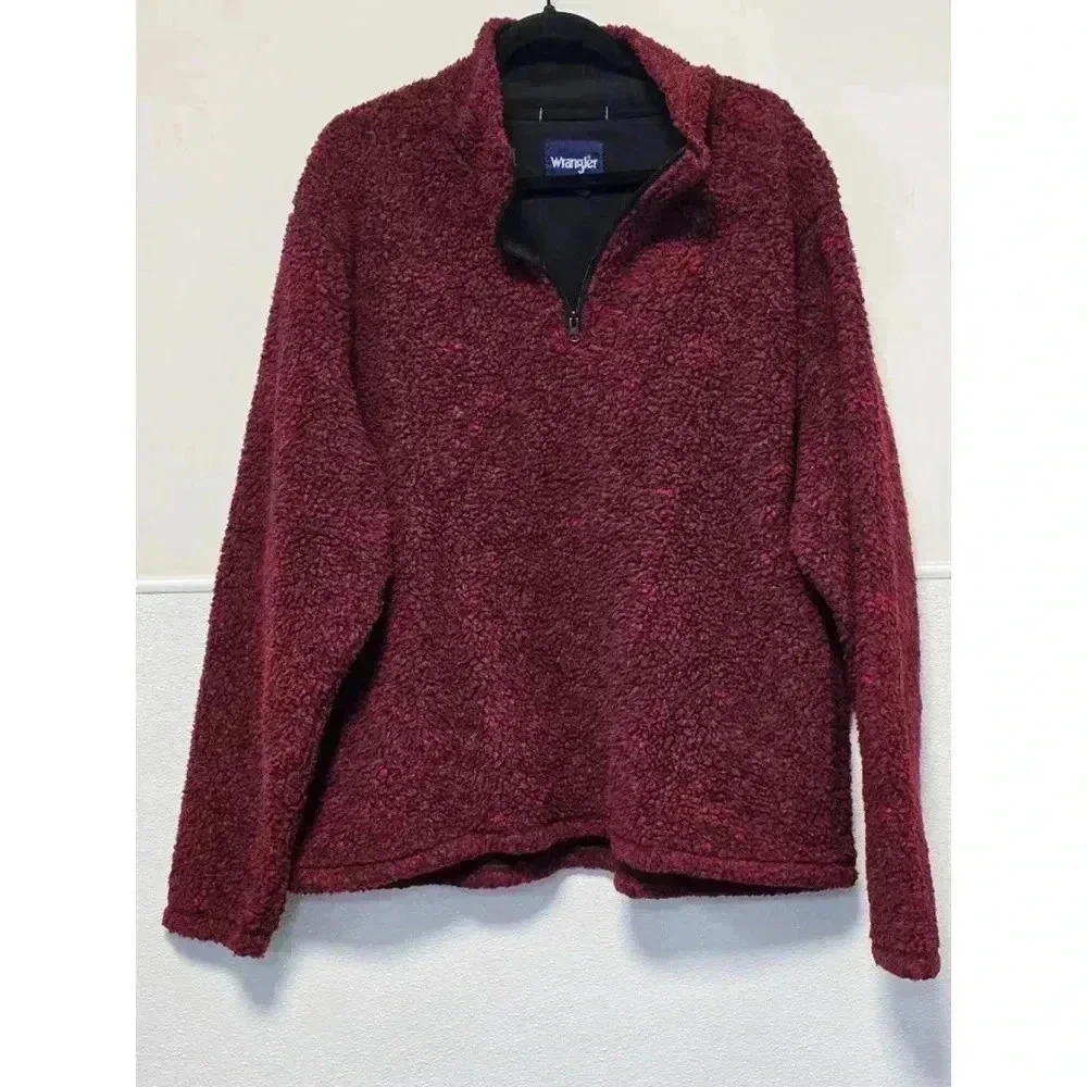 Men's Wrangler Fleece Burgundy XL‎